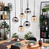 Gastor Lampadario a sospensione, Lampada a sfera, Lampada a sospensione Nero, 6-Luci