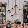 Gastor Lampadario a sospensione, Lampada a sfera, Lampada a sospensione Nero, 6-Luci