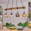 Koyoto Lampadario a sospensione, Lampada a sfera, Lampada a sospensione Écru, Nero, 4-Luci