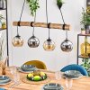 Koyoto Lampadario a sospensione, Lampada a sfera, Lampada a sospensione Écru, Nero, 4-Luci