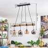 Koyoto Lampadario a sospensione, Lampada a sfera, Lampada a sospensione Écru, Nero, 4-Luci
