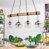 Koyoto Lampadario a sospensione, Lampada a sfera, Lampada a sospensione Écru, Nero, 4-Luci