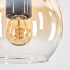 Koyoto Lampadario a sospensione, Lampada a sfera, Lampada a sospensione Écru, Nero, 4-Luci