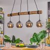 Koyoto Lampadario a sospensione, Lampada a sfera, Lampada a sospensione Écru, Nero, 4-Luci