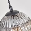 Koyoto Lampadario a sospensione, Lampada a sfera, Lampada a sospensione Écru, Nero, 4-Luci