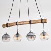 Koyoto Lampadario a sospensione, Lampada a sfera, Lampada a sospensione Écru, Nero, 4-Luci