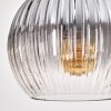 Koyoto Lampadario a sospensione, Lampada a sfera, Lampada a sospensione Écru, Nero, 4-Luci
