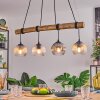Koyoto Lampadario a sospensione, Lampada a sfera, Lampada a sospensione Écru, Nero, 4-Luci