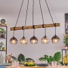 Koyoto Lampadario a sospensione, Lampada a sfera, Lampada a sospensione Écru, Nero, 5-Luci