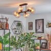 Koyoto Plafoniera, Lampada a sfera Ambrato, Chiaro, 6-Luci