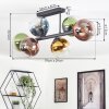 Koyoto Plafoniera, Lampada a sfera Blu, Oro, Verde, Chiaro, Ramato, 6-Luci
