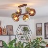 Koyoto Plafoniera, Lampada a sfera Blu, Oro, Verde, Chiaro, Ramato, 6-Luci