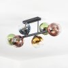 Koyoto Plafoniera, Lampada a sfera Blu, Oro, Verde, Chiaro, Ramato, 6-Luci