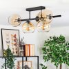 Koyoto Plafoniera, Lampada a sfera Ambrato, Chiaro, 5-Luci