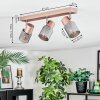Nelar Plafoniera, Faretto da soffitto Bronzo, Cromo, 3-Luci