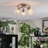 Saire Plafoniera, Faretto da soffitto Cromo, Nichel opaco, 3-Luci