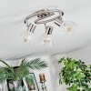 Saire Plafoniera, Faretto da soffitto Cromo, Nichel opaco, 3-Luci