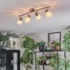 Saire Plafoniera, Faretto da soffitto Cromo, Nichel opaco, 4-Luci