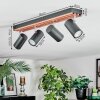 Orlan Plafoniera, Faretto da soffitto Cromo, Écru, Nero, 4-Luci