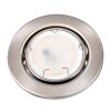 Osran Plafoniera da incasso, Faretto da soffitto, Lampada da incasso LED Nichel opaco, 3-Luci, Telecomando