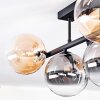 Chehalis Plafoniera, Lampada a sfera Nero, 5-Luci
