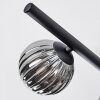 Chehalis Plafoniera, Lampada a sfera Nero, 5-Luci