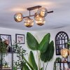 Chehalis Plafoniera, Lampada a sfera Nero, 5-Luci
