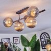 Chehalis Plafoniera, Lampada a sfera Nero, 5-Luci