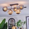 Chehalis Plafoniera, Lampada a sfera Nero, 5-Luci