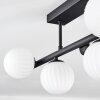 Chehalis Plafoniera, Lampada a sfera Nero, 5-Luci
