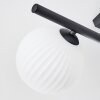 Chehalis Plafoniera, Lampada a sfera Nero, 5-Luci