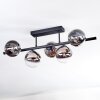 Chehalis Plafoniera, Lampada a sfera Nero, 5-Luci