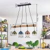 Koyoto Lampadario a sospensione, Lampada a sfera, Lampada a sospensione Écru, Nero, 4-Luci