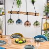 Koyoto Lampadario a sospensione, Lampada a sfera, Lampada a sospensione Écru, Nero, 4-Luci