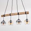 Koyoto Lampadario a sospensione, Lampada a sfera, Lampada a sospensione Écru, Nero, 4-Luci