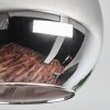 Koyoto Plafoniera, Lampada a sfera Cromo, Grigio fumo, 3-Luci