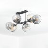 Ripoll Plafoniera, Lampada a sfera Ambrato, Chiaro, Grigio fumo, 6-Luci