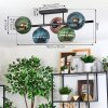 Koyoto Plafoniera, Lampada a sfera Blu, Verde, Ramato, 5-Luci