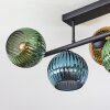 Koyoto Plafoniera, Lampada a sfera Blu, Oro, Verde, 5-Luci