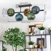 Koyoto Plafoniera, Lampada a sfera Blu, Oro, Verde, 5-Luci