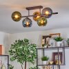 Koyoto Plafoniera, Lampada a sfera Blu, Oro, Verde, 5-Luci
