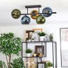 Koyoto Plafoniera, Lampada a sfera Blu, Oro, Verde, 5-Luci