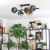 Koyoto Plafoniera, Lampada a sfera Blu, Oro, Verde, Chiaro, 5-Luci