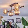 Chehalis Plafoniera, Lampada a sfera Nero, 5-Luci