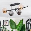 Chehalis Plafoniera, Lampada a sfera Nero, 5-Luci