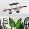 Chehalis Plafoniera, Lampada a sfera Nero, 5-Luci