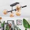 Chehalis Plafoniera, Lampada a sfera Nero, 5-Luci