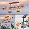 Chehalis Plafoniera, Lampada a sfera Nero, 5-Luci