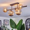 Chehalis Plafoniera, Lampada a sfera Nero, 5-Luci