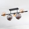 Chehalis Plafoniera, Lampada a sfera Nero, 5-Luci
